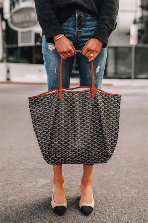 goyard bag street style|inside of goyard bag.